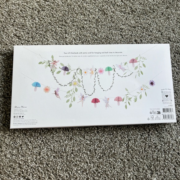 Meri Meri Fairy Garland Fairy First Birthday - Picture 1 of 4